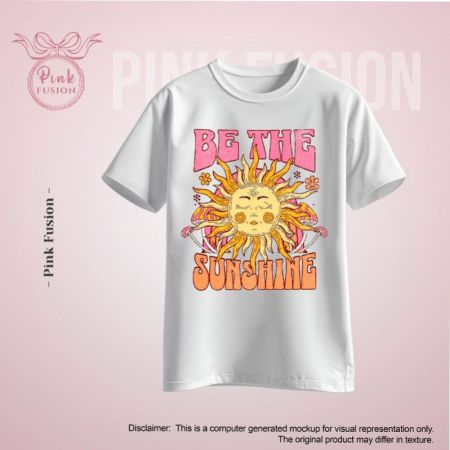 Be Your Sunshine – White Aesthetic Tee