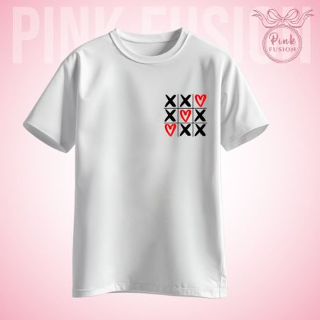 TIC-TAC-LOVE - Minimal Love Grid Tee